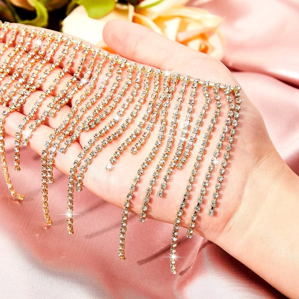 NEW Sparkling Bling Swarovski Crystal Rhinestone Tassels: DIY Supplies +… - Picture 13 of 13